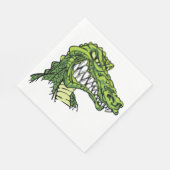 Fierce Gator Paper Napkins Serviette (Ecke)