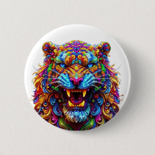 Fierce Glows Tiger Button