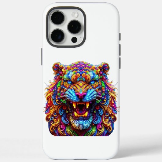 Fierce Glows Tiger Case-Mate iPhone Hülle (Rückseite)