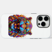 Fierce Glows Tiger Case-Mate iPhone Hülle (Rückseite (Horizontal))