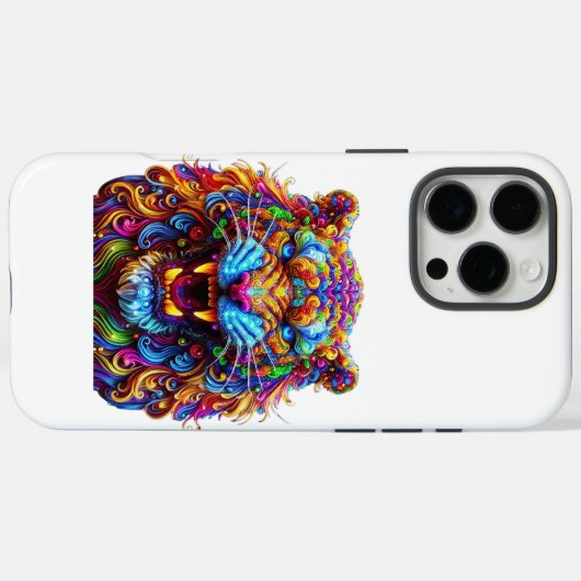 Fierce Glows Tiger Case-Mate iPhone Hülle (Rückseite (Horizontal))