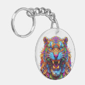 Fierce Glows Tiger Schlüsselanhänger (Vorderseite links)