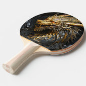 Fierce Gold Dragon Personalized Tischtennis Schläger (Vorderseite)