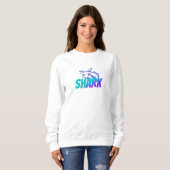 Fierce Gradient Shark Logo | Bold Ocean Sweatshirt (Vorne ganz)