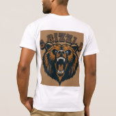 Fierce Grizzly Bar Head T-Shirt (Rückseite)