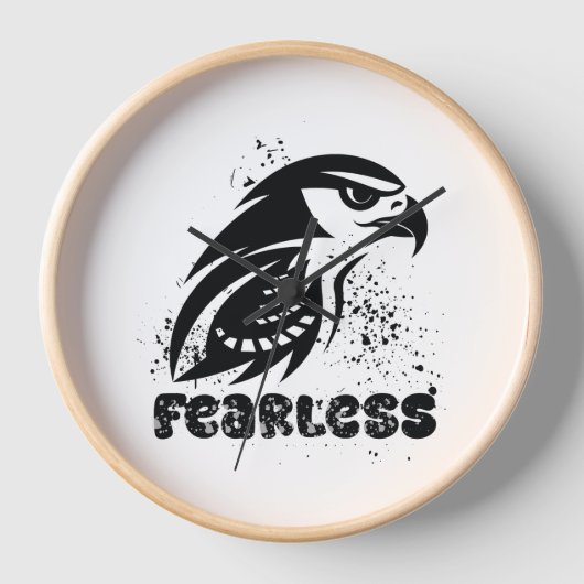 Fierce Hawk Head Logo Uhr (Vorderseite)