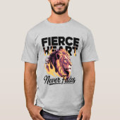 Fierce Heart Never Fades Lion Eyes Adventure T-Shirt (Vorderseite)