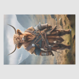 Fierce Highland Warrior: Das mutige Viking der Kuh Seidenpapier