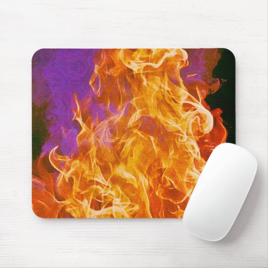 Fierce Hot Fire Abstrakt Art Mouse Pad Mousepad (Mit Mouse)