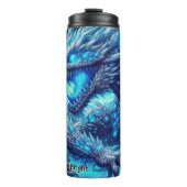 Fierce Ice Dragon in Forest Thermosbecher (Vorderseite)