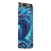 Fierce Ice Dragon in Forest Thermosbecher (Nach rechts gedreht)