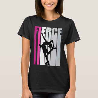 Fierce Ice Skaten Birthday Farbige Ice Skate T-Shirt