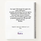 Fierce ist ein schöner Schneeleopard Notizblock (Rückseite)