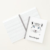 Fierce ist ein schöner Schneeleopard Notizblock (Innenseite)