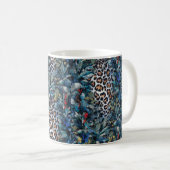 Fierce Jungle Leopard Kaffeetasse (VorderseiteRechts)