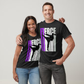 Fierce Karate Birthday farbenfrohe schwarze Gürtel T-Shirt (Unisex)