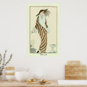 Fierce Lady Vintag Art Deco Mode Poster (Küche)