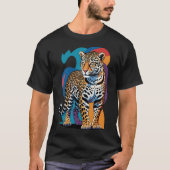 Fierce Leopard Animal Print Tee | Trendy Wild  (Vorderseite)