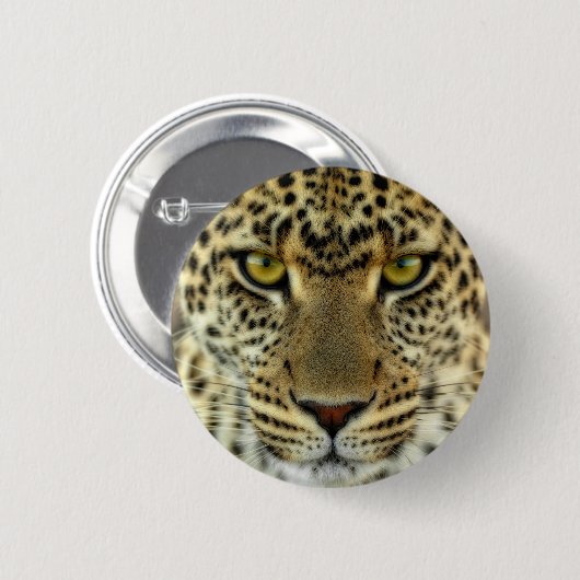 Fierce Leopard Button (Vorne & Hinten)