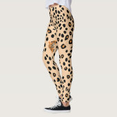 Fierce Leopard Face Print Leggings (Links)