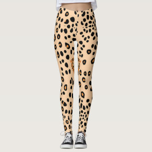 Fierce Leopard Face Print Leggings