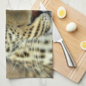 Fierce Leopard Geschirrtuch (Viertel Falte)