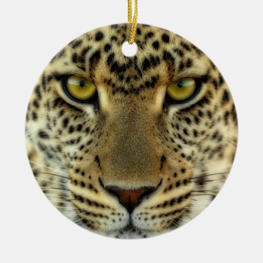 Fierce Leopard Keramikornament (Vorne)
