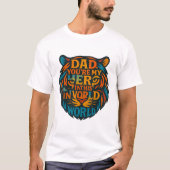 Fierce Liebe: Hero Vater Tiger Head Typografy T-Shirt (Vorderseite)