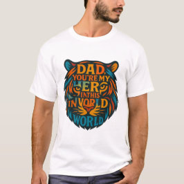 Fierce Liebe: Hero Vater Tiger Head Typografy T-Shirt