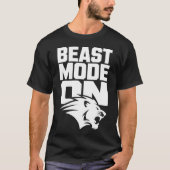 Fierce Lion Head Motivierend Workout T-Shirt (Vorderseite)
