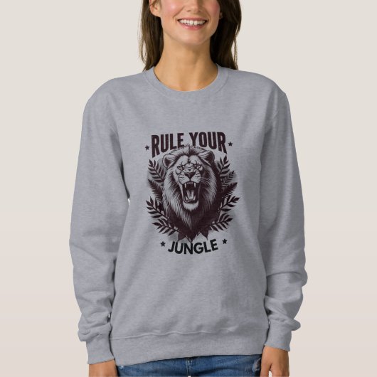 Fierce Lion King Inspiration Design Sweatshirt (Vorderseite)