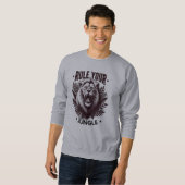 Fierce Lion King Inspiration Design Sweatshirt (Vorne ganz)