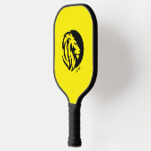 Fierce Lion Logo mit Ihren Monogramm-Initialen Pickleball Schläger (Links)