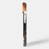 Fierce Lion mit israelischer Flagge Case-Mate iPhone Hülle (Rückseite / Links)