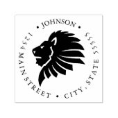 Fierce Lion Return Label Permastempel (Design)