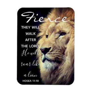 Fierce Lion | Schriftzeichen Magnet