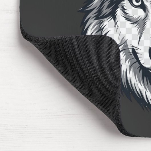 Fierce Lone Wolf Head Grafik-Mauspad Mousepad (Ecke)