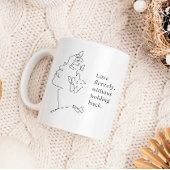 Fierce Love Butterfly Line Art Mug Kaffeetasse