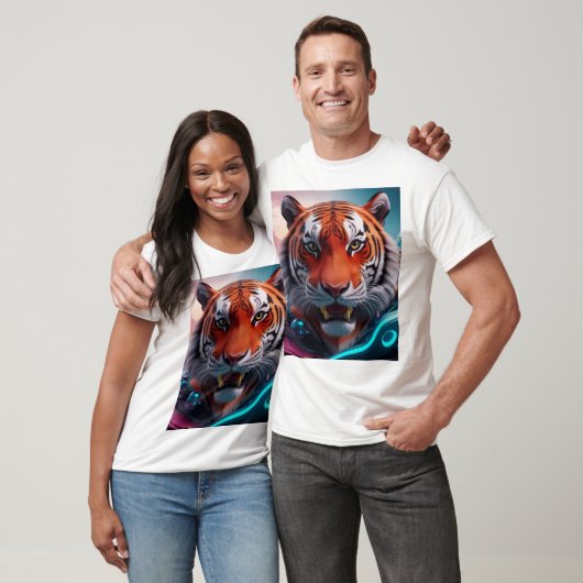 Fierce Majesty - 3D Tiger T - Shirt (Unisex)