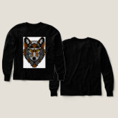 Fierce Modern Wolf Emblem (Design Vorder- & Rückseite)