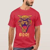 Fierce Monster BOO Halloween Beängstigend Design T T-Shirt (Vorderseite)