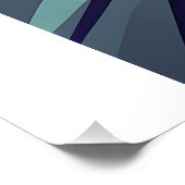 Fierce Neon Eagle — Stilisierter Kopf mit geometri Fotodruck (Ecke)