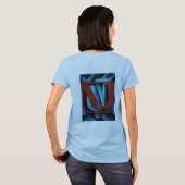 Fierce Netflix-Logo auf schwarzem und blauem Hinte T-Shirt (Schwarz voll)