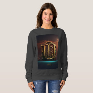 Fierce "Noor" 3D-Logo-Design für Frauen Sweatshirt