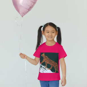 Fierce Ocelot Pink Panache T-Shirt