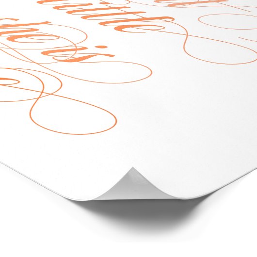 Fierce Ombre Poster Print (Ecke)