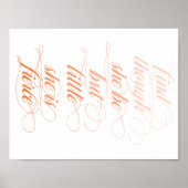 Fierce Ombre Poster Print (Vorne)