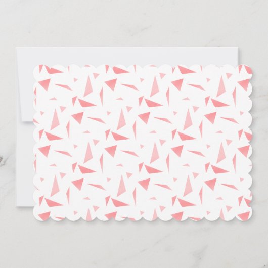 Fierce One Pink Shark Animal First Birthday Einladung (Rückseite)