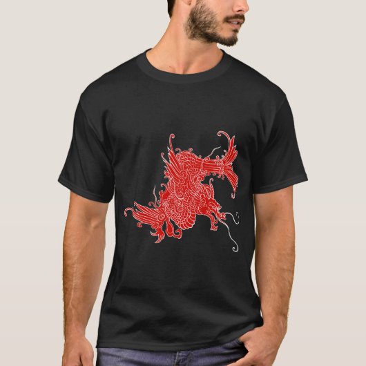 Fierce Oriental Dragon T - Shirt (Vorderseite)