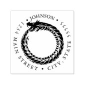 Fierce Ouroboros Silhouette - Rückgabezeichen Permastempel (Design)
